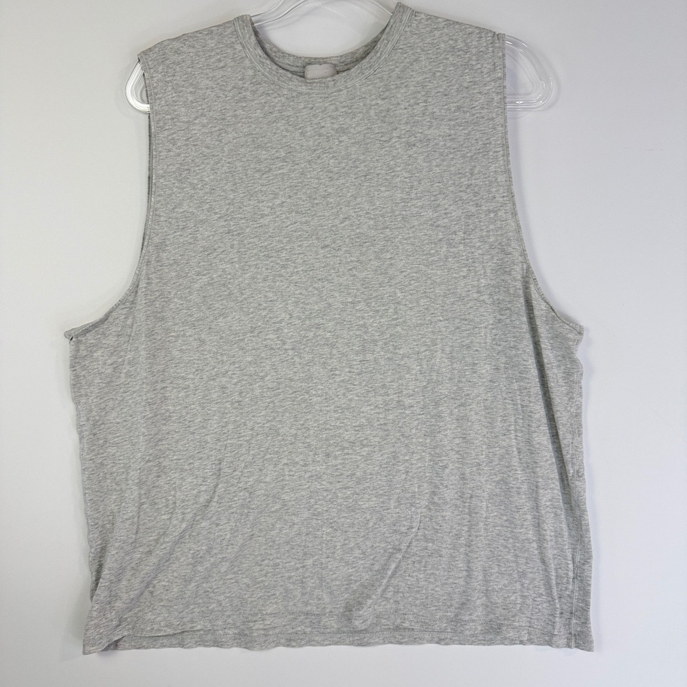 Skims Boyfriend Sleep Tank Women L Light Heather Grey Relaxed Fit Sleeveless